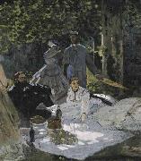 Claude Monet Le deeuner sur lherbe painting